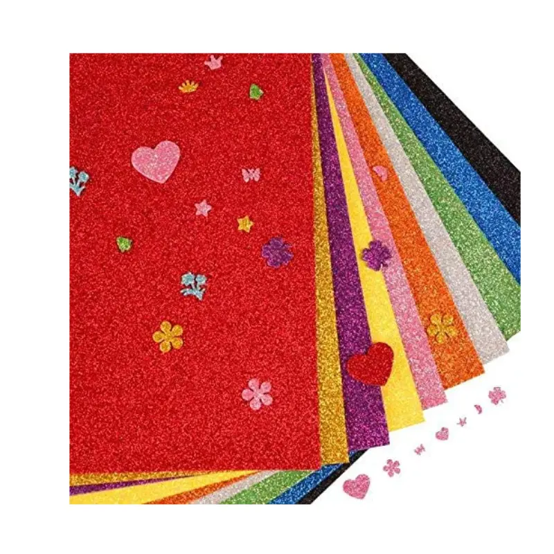 Glitter EVA Foam Sheet Paper 30X20cm Perfect for Kids Art Projects and Classrooms or Cosplay