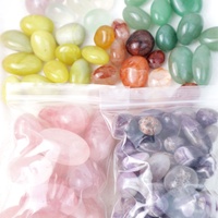 Vente en gros 100/200/500g sac de pierres de guérison en cristal naturel pierre de palmier dégringolée cristal artisanat pierre de gravier pour la décoration