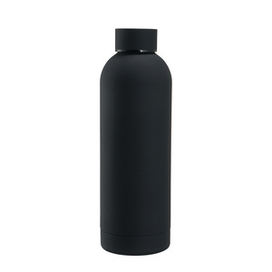 Vaso de acero inoxidable 304 de boca pequeña, taza aislada de doble capa, pintura de goma, botella de agua deportiva portátil para exteriores montada en el coche - Product Image 5
