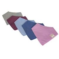 Vente en gros de Chine de bandana bavoirs pour bébés nouveau-nés, ensemble de bavoirs lavables en coton imprimé biologique de couleur unie pour bébés, pour filles, en coton
