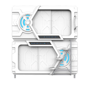 Modern Space <span class=keywords><strong>Capsule</strong></span> Sleeping Pod Bed Nouveau design Lits pour chambre d'embarquement Hostel & Hotel Capsules Style panneau ABS - Product Image 2