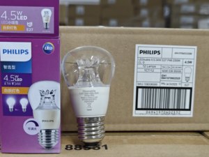ไส้หลอด <span class=keywords><strong>LED</strong></span> หรี่ได้ไม่ขั้นที่2300K หลอดไฟฟิลิปส์4.5W E27 - Product Image 1