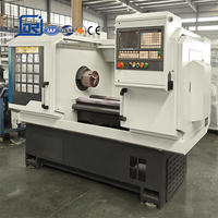 Tour CNC de haute précision CK6140, tour CNC horizontal à banc plat avec tourelle à 4 stations à 3 axes, écologique, à vendre