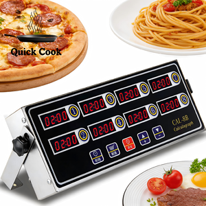 Minuteur <span class=keywords><strong>de</strong></span> cuisine multifonctionnel 8 canaux à usage commercial, avec rappel numérique pour plusieurs événements, idéal pour la cuisson et les magasins alimentaires - Product Image 1