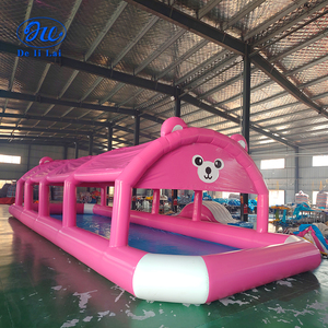 Grande <span class=keywords><strong>piscine</strong></span> gonflable avec parasol, PVC épaissi, parc aquatique pour enfants, natation, pêche, modèle gonflable - Product Image 4