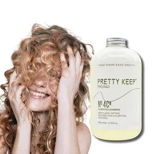 Free Sample OEM Custom Deep Cleaning Clarifying Shampoo Hair Fluffy Oil-controlling Salon Shampoo