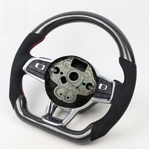 Volant de voiture pour Volkswagen VW <span class=keywords><strong>Golf</strong></span> 7 R Golf7 MK7 <span class=keywords><strong>GTI</strong></span> <span class=keywords><strong>7R</strong></span> Volant Lenkrad Volants en fibre de carbone Accessoires de voiture - Product Image 3