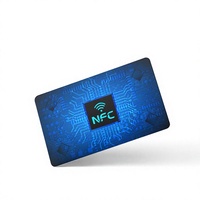 NFC 213 RFID-Karte Kundenspezifischer Druck Plastik-PVC Kontaktlose NFC-Karte Digitale Visitenkarte Social-Media-Bewertung