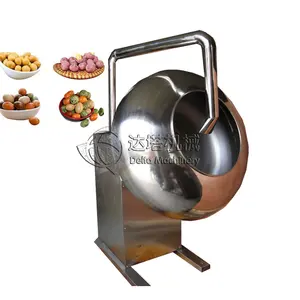 Candy glazing and nuts sugar coating pan machine fried flour coated peanut machine/ coating drums
