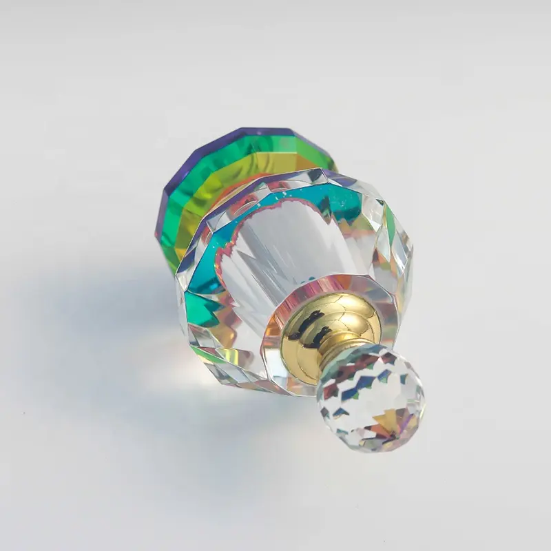 Botol esensial kristal Attar isi ulang Mini 3ml kelas atas dengan tongkat kaca