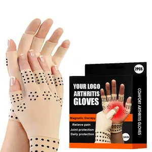 Half Vinger Magnetische Anti Artritis Reumatoïde Gezondheid Compressie Therapie Handschoenen Gezamenlijke Pijnbestrijding Mannen Vrouwen Veilig Pols HA01862