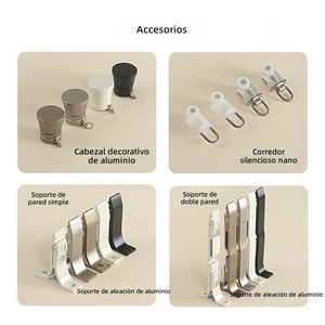 Riel de Cortina Enrollable de Aleación de Aluminio, Moderno, Resistente y Silencioso, para Decoración de Ventanas de Hogar y Hotel - Product Image 4