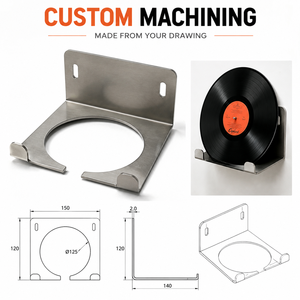 Soporte de pared de acero cortado con láser para discos de vinilo, estante de exhibición flexible para tiendas minoristas, acepta diseños personalizados - Product Image 1