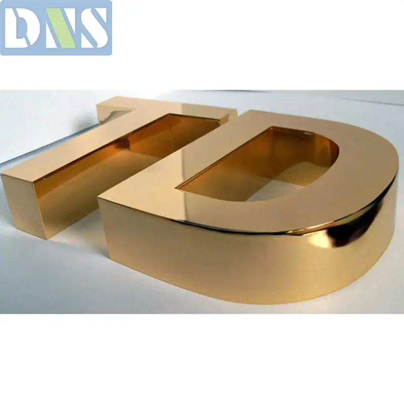 Brand new sign shop outdoor metal letter logo metal letters fiber laser cutting sign with high quality