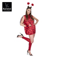 Costume de Cosplay de Coccinelle pour Femme, Vente en Gros, pour Fête d'Halloween, Carnaval, Spectacle, Kit Médiéval/Renaissance, Tenue Familiale, Film et Télévision