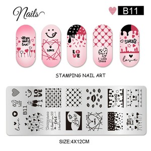 แผ่น<span class=keywords><strong>ป</strong></span>ั๊มเล็บลายดอกไม้ดีไซน์รู<span class=keywords><strong>ป</strong></span>หัวใจ4X12<span class=keywords><strong>วัน</strong></span><span class=keywords><strong>วาเลนไทน์</strong></span> - Product Image 6
