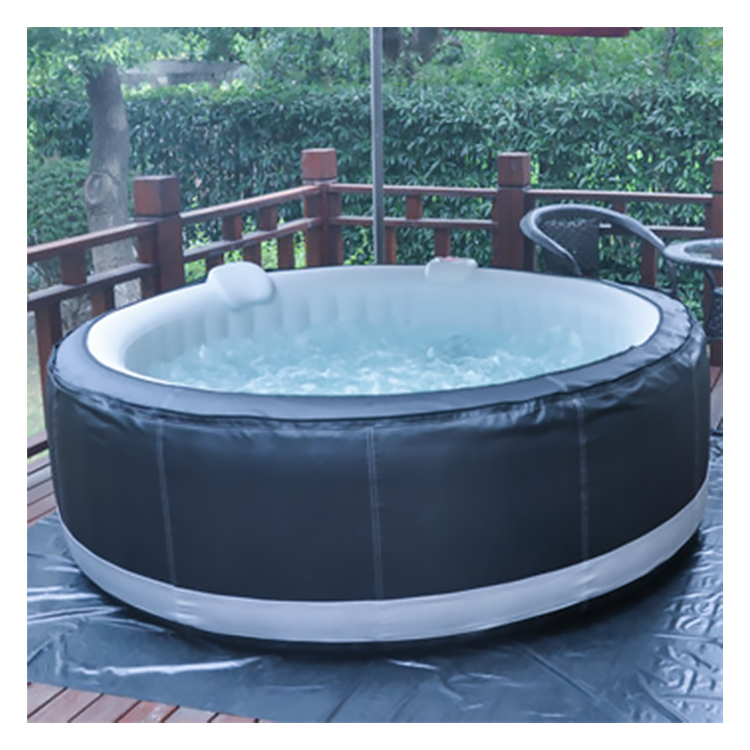 4 People Portable Massage Hot Tub Outdoor Inflatable Spa Bathtub