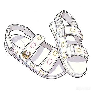 Chaussons plats haut de gamme pour hommes, vente en gros, sandales de plage à semelle souple pour l'extérieur, chaussures décontractées de marche de haute qualité - Product Image 2