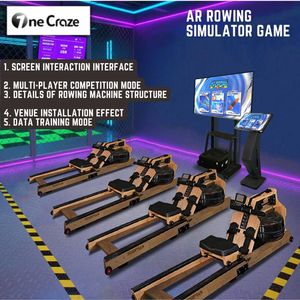 Simulador de Remo Interactivo, Máquina de Remo Comercial para Competición, 4 Barcos, 1-4 Jugadores, Deporte de Interior, Fitness para Centros de Entretenimiento - Product Image 1
