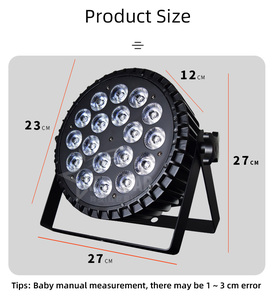 OEM tùy biến 18-Piece 200W nhôm sân khấu DJ <span class=keywords><strong>LED</strong></span> mệnh ánh sáng DMX512 điều khiển RGBW & rgbwauv tùy chọn màu sắc - Product Image 5