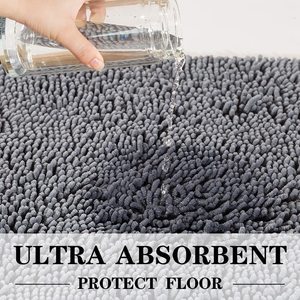 2025 Thiết Kế Mới Chất Lượng Tốt Xù Xì Tắm Mat Không Trượt Chenille Phòng Tắm Thảm Mat Với Chống-Trượt Ủng Hộ Phòng Tắm Sản Phẩm - Product Image 3