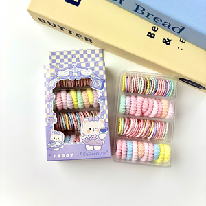 Lindas ligas para el cabello de colores dulces para niños, accesorios para el cabello de alta elasticidad y duraderos para bebés y niñas. - Product Image 3