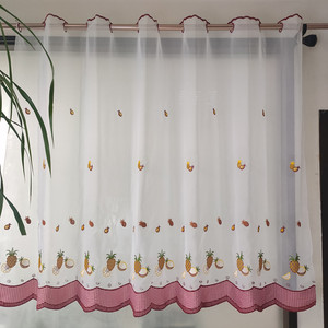 Tela Moderna <span class=keywords><strong>para</strong></span> <span class=keywords><strong>Cortinas</strong></span> <span class=keywords><strong>de</strong></span> <span class=keywords><strong>Cocina</strong></span> con Bordado <span class=keywords><strong>de</strong></span> <span class=keywords><strong>Frutas</strong></span>, Corta y Pequeña, en Oferta - Product Image 1