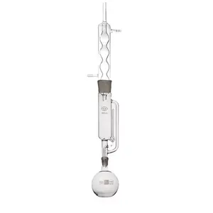 Laboratorium 60 150 250 500 1000 2000Ml Glas Soxhlet Vetextractieapparaat Met Graham Opgerolde Condensor