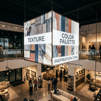 Bannière rétroéclairée SEG compacte pour la logistique des salons professionnels mondiaux