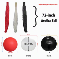 Ballon météo en latex de 72 pouces, directement de l'usine, pour observation en haute altitude, Noël, accessoires pour ballons individuels