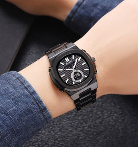 Montre numérique ronde SKMEI 2279 2024, 7 options de couleur, bracelet en acier inoxydable, étanche 30 m, double heure, chronographe, alarme - Product Image 2