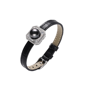Pulsera de Plata 925 con Baño de Oro y Piedras de Zafiro Engastadas en Bisel, Estilo Clásico para Uso Diario - Product Image 1