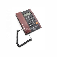 Beawin vaste telefoon met nummerherkenning, speakerphone, wekker, rekenmachine, klassiek design, bedraad