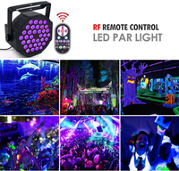 Lumières de scène LED à effet fluorescent UV, contrôlées par DMX512, sept couleurs, 36 lumières, barre de performance pour KTV