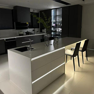 Mesa de comedor de Isla de cocina abierta con fregadero integrado Mostrador de Isla de placa de roca para mostrador en cocina y comedor - Product Image 4