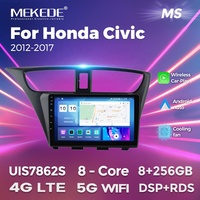 MEKEDE MS Écran tactile IPS pour voiture Résolution 1280*720 pour Honda Civic 2012-2017 Stéréo FM AM BT Système de navigation GPS