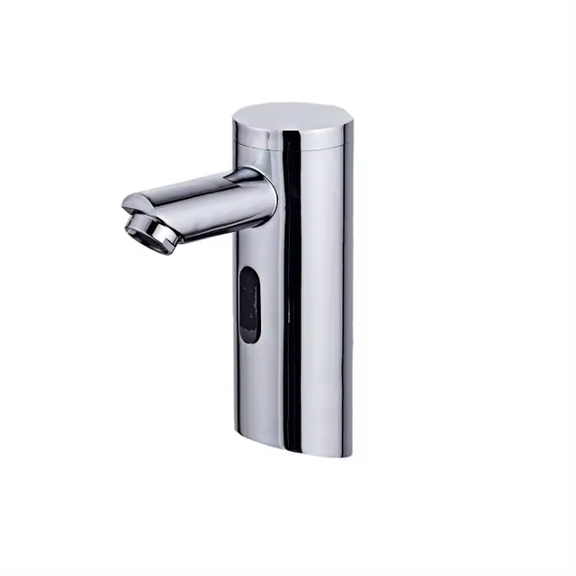 Kangrun 2024 Factory Price Brass Body Public Bathroom  Automatic Sensor Faucets Touchless Sink Basin Taps Mixer