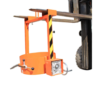 Chariot élévateur avec grue pour levage de fûts, équipement de manutention de fûts en acier et en plastique pour le chargement et le déchargement en entrepôt