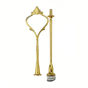 Wholesale Ready Stock Gold <strong>Cake</strong> <strong>Stand</strong> Fittings Zinc Alloy Tiered Tray Handle Kits for 2/3 <strong>Tier</strong> Dessert <strong>Stand</strong> for Wedding Party - Product Image 3