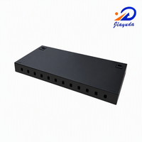 Caja de Terminación de Fibra Óptica de 12 Puertos para Montaje en Pared, Vacía, SC Simplex LC Duplex, Panel de Conexión, Acero Laminado en Frío de 0.8mm, 430x200x44mm