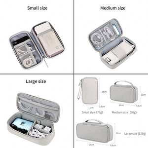 Organizador de Accesorios Electrónicos Digitales de Viaje, Bolsa de Almacenamiento Portátil a Prueba de Agua con Logotipo Personalizado - Product Image 6