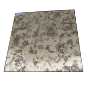 Gương trang trí và gương cổ điển dùng làm gạch gương trang trí kiểu cổ điển đen lớn, phong cách cổ điển Pháp, kích thước 12 x 12 inch. - Product Image 1