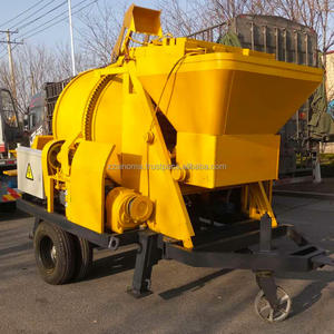 Venta caliente 30m3/H 40m3/H hormigonera portátil móvil con precio de bomba - Product Image 5