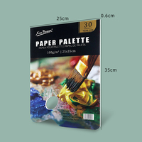 Xin Bowen A4 pierre palette de papier pour le mélange de peinture peut déchirer la palette art fournitures outils 100% papiers plateau doublure