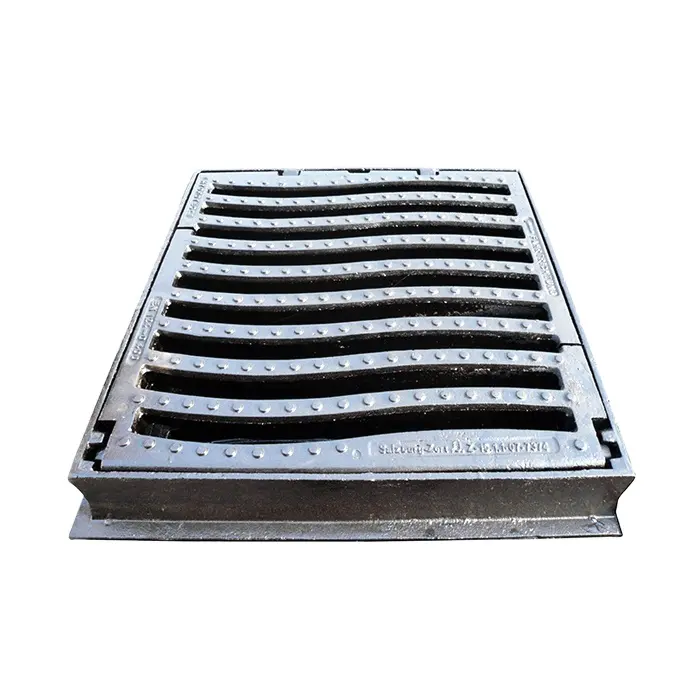 EN124 Ductile cast iron square sewer manhole cover and floor drain grate