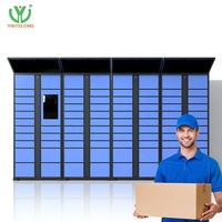 Casier intelligent extérieur Yinlong pour livraison de colis, casier électronique automatique pour colis, accès autonome 24h/24, armoire à colis