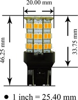 Ampoule LED de voiture HYUGA pour feux de brouillard arrière, application 2835 5630, douille T20, haute luminosité, ajustement universel, garantie 1 an
