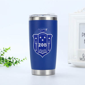 2024 bottiglia Thermos con lettera greca diversa personalizzata 304 bottiglia isolata in acciaio inossidabile Zeta Phi Beta Sorority - Product Image 1