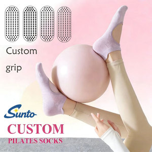 <span class=keywords><strong>Chaussettes</strong></span> de Pilates antidérapantes à semelle intégrale avec logo personnalisé, <span class=keywords><strong>chaussettes</strong></span> de yoga et de barre pour femmes - Product Image 1