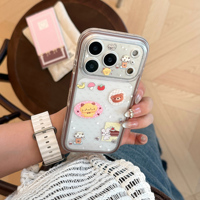 Coque de téléphone Kawaii Cartoon Bear pour iPhone 18 Pro Max 18 Pro 17 Pro Max 16 Pro Max 15 Pro Max, Housse de protection antichoc mignonne